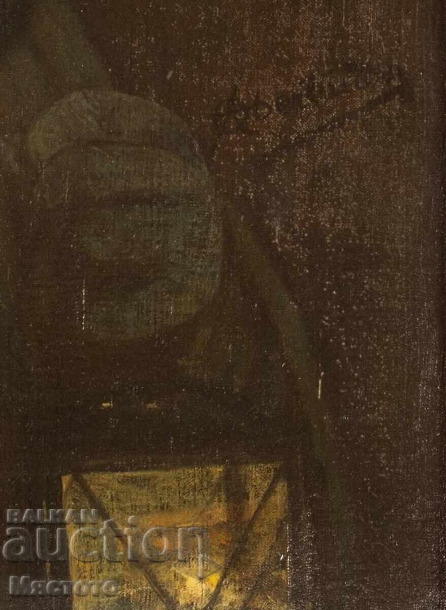 Delivery of Painting (Night Watch) Oberländer, Adolf 1845 -1923 Munich