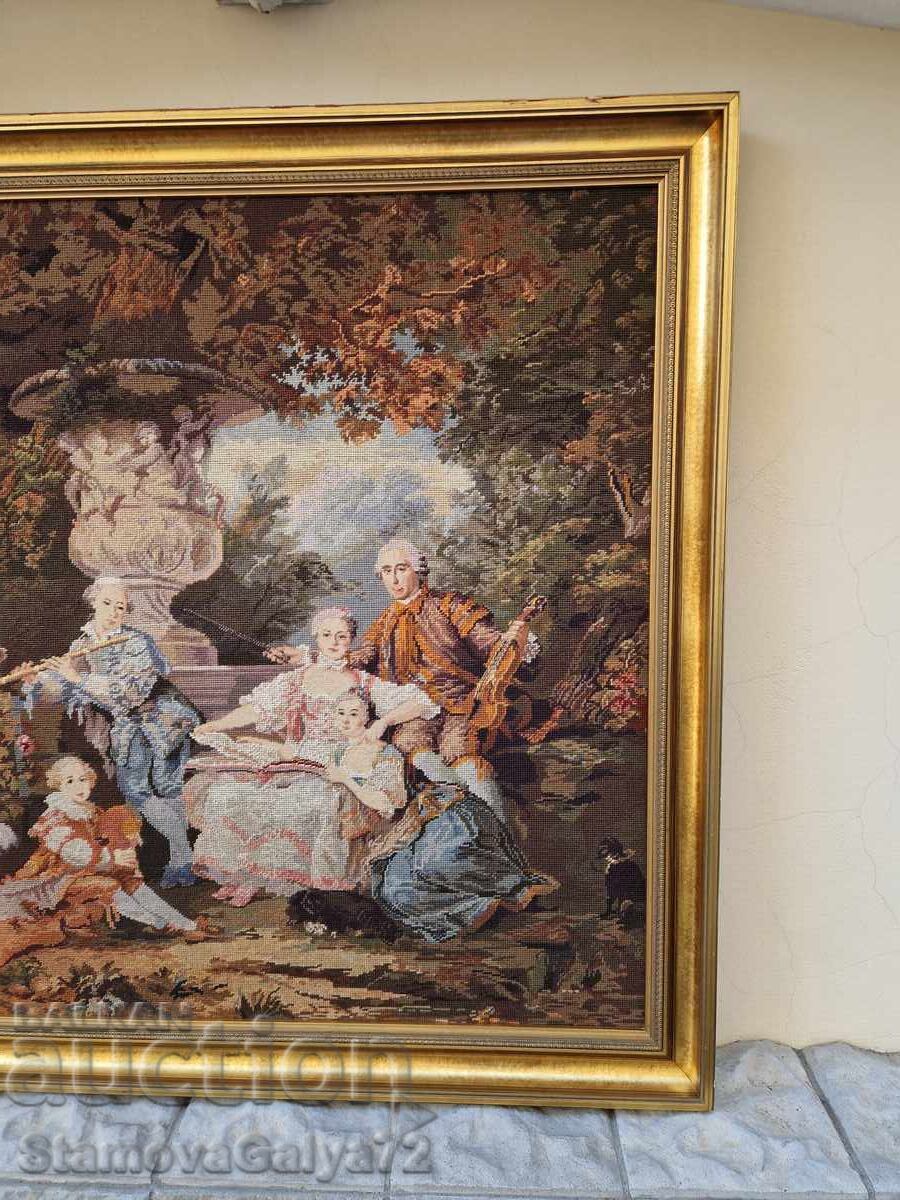 Доставка на Уникален голям антикварен холандски гоблен Доставка на Уникален голям антикварен холандски гоблен