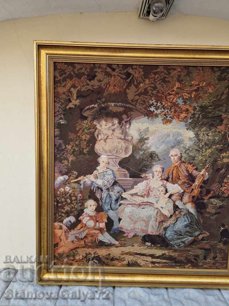 Уникален голям антикварен холандски гоблен - 5 Уникален голям антикварен холандски гоблен - 5