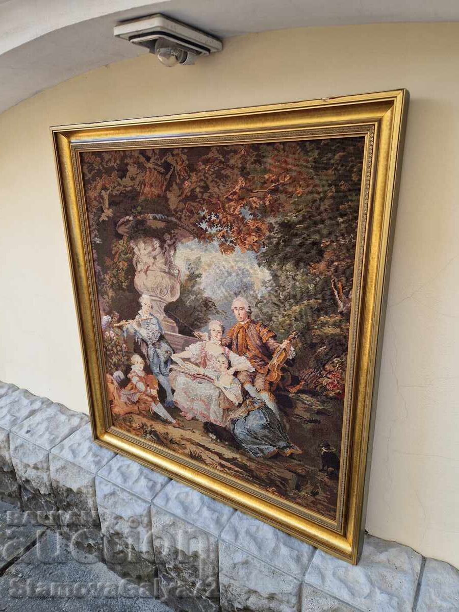 Уникален голям антикварен холандски гоблен - 7 Уникален голям антикварен холандски гоблен - 7