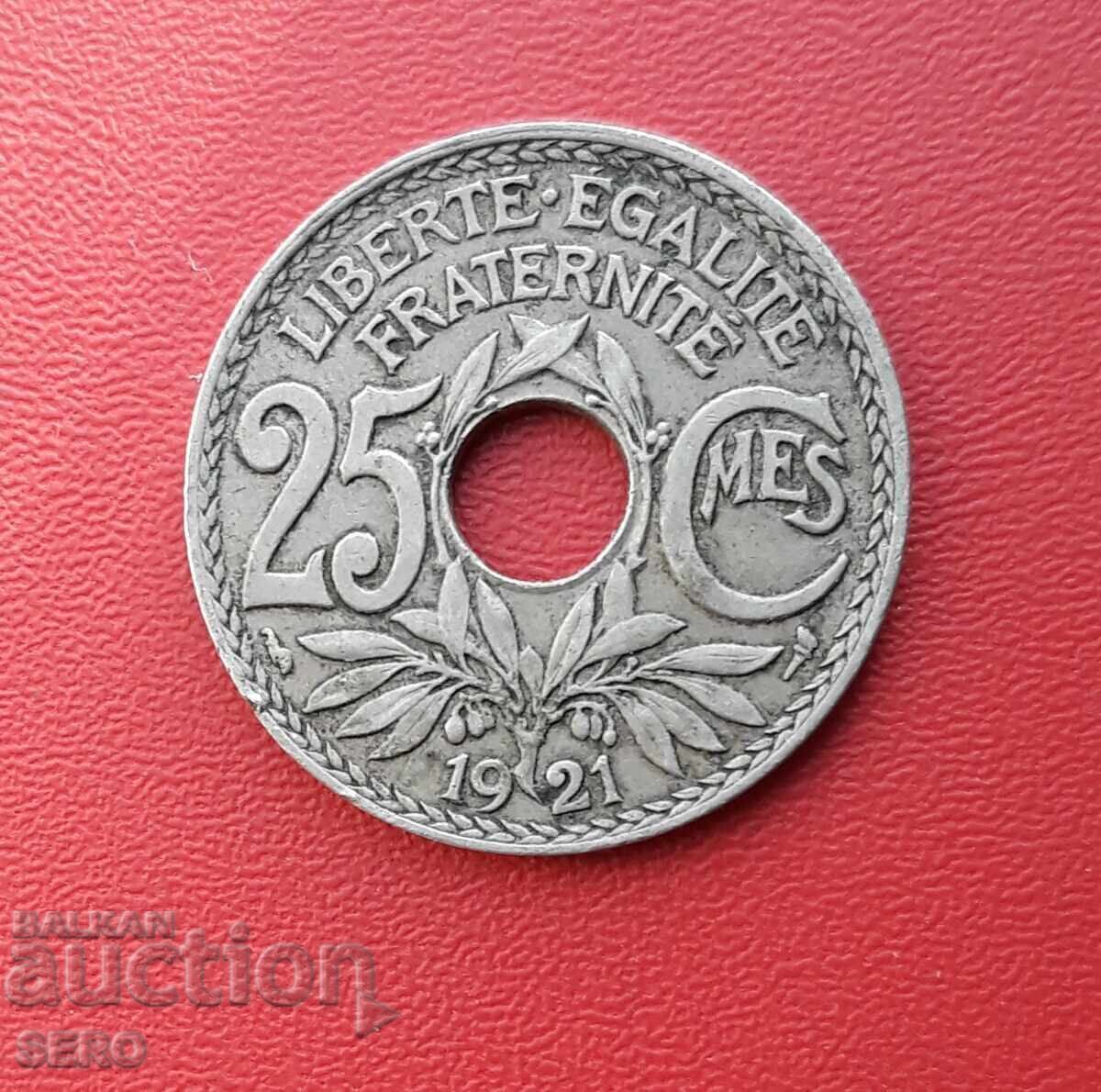 France-25 cents 1921