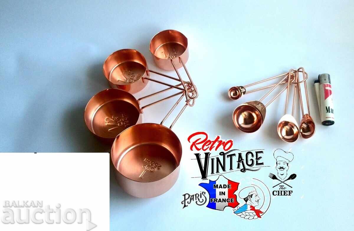 Комплект мерителни прибори, За течни и сухи съставки Комплект мерителни прибори, За течни и сухи съставки