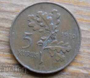 5 kurusha 1970 - Turcia 5 kurusha 1970 - Turcia