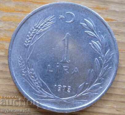 1 lira 1973 - Turcia
