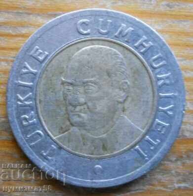 1 лира 2005 г - Турция (биметал) с цена 0.40 лв. | € 0.20