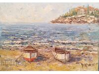 Από τη Μαύρη Θάλασσα, λάδι Βέρα Γεωργκ