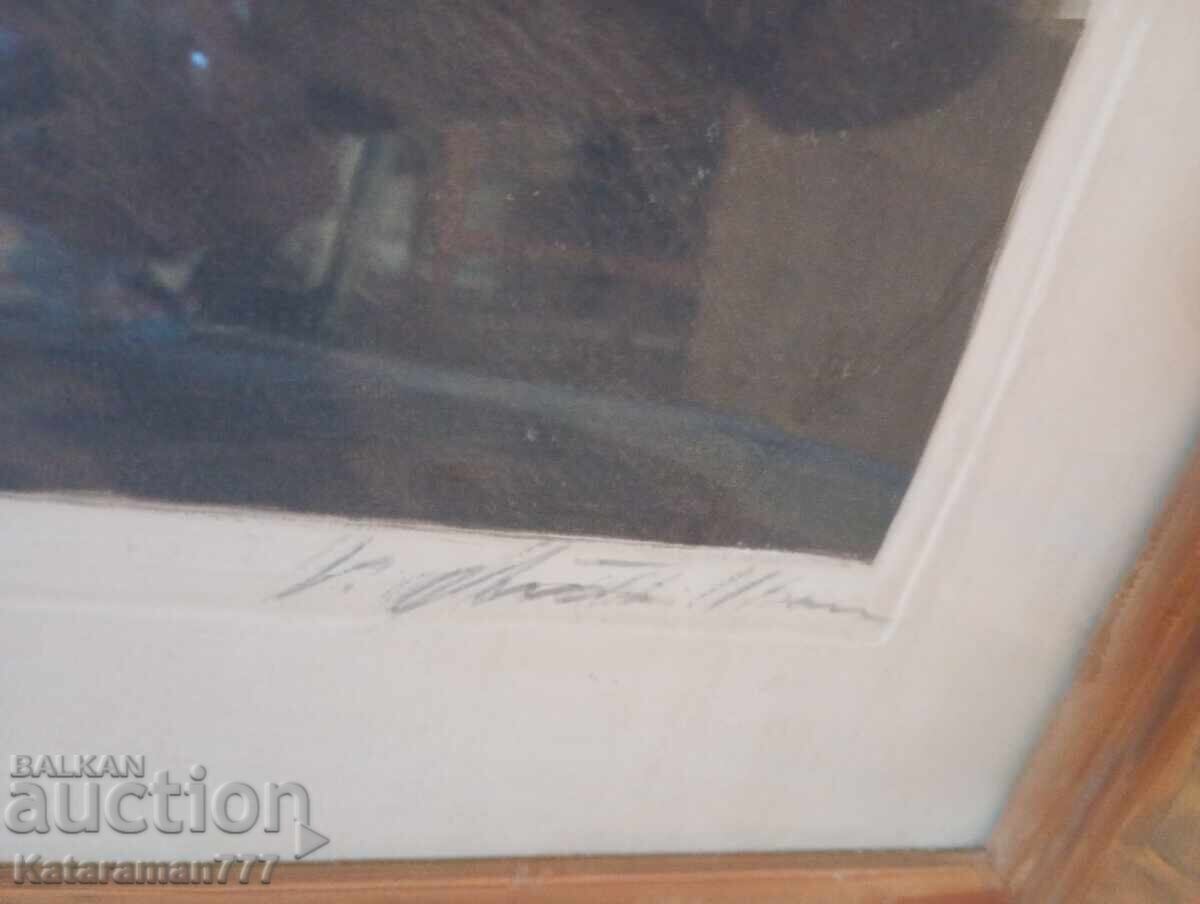 Acuarelă de artist cunoscut! cu preț 120.00 BGN | € 61.36