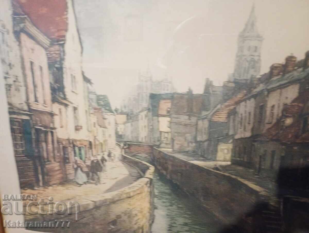 Licitație Acuarelă de artist cunoscut!