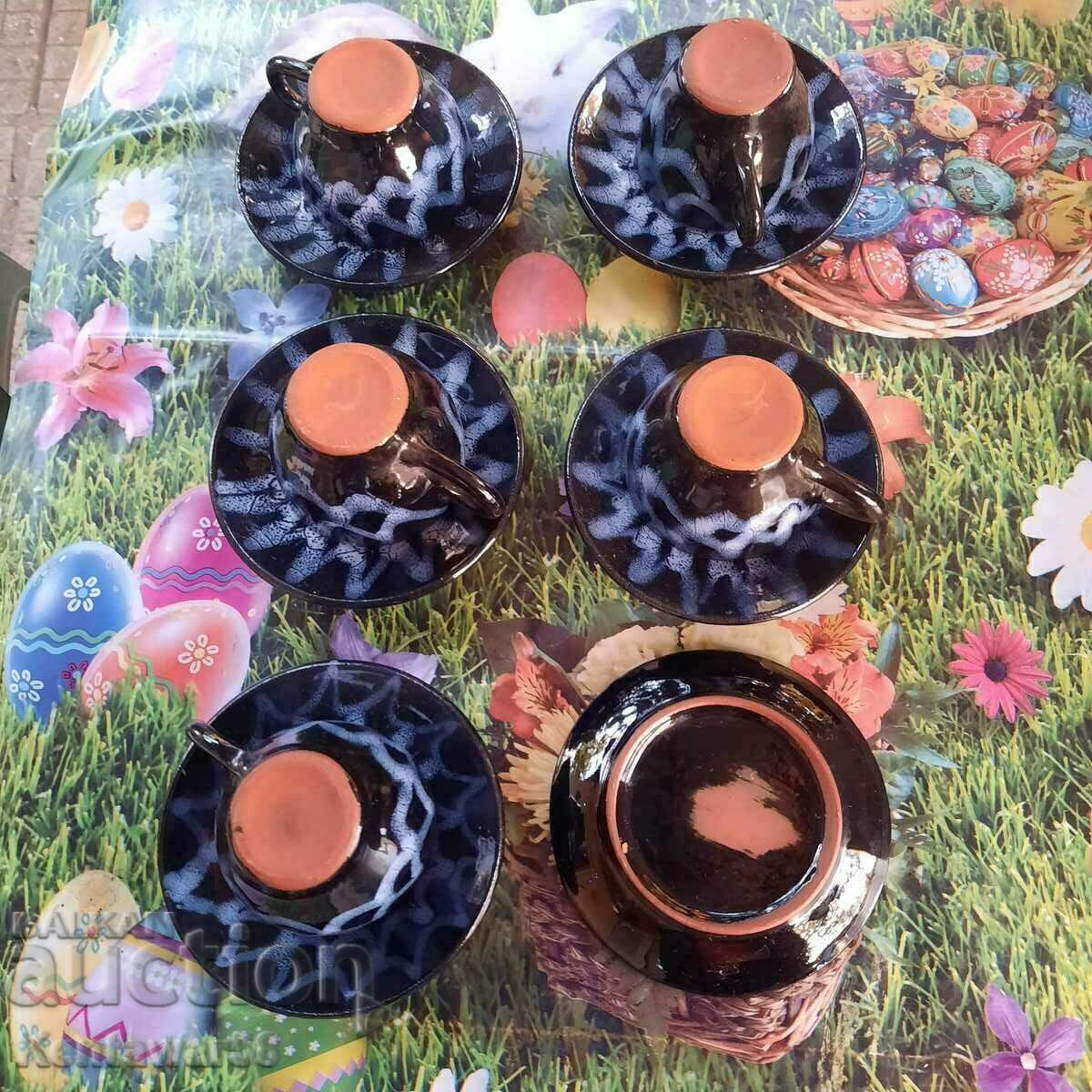 Керамичен сервиз за кафе. с цена 3.00 лв. | € 1.53 Керамичен сервиз за кафе. с цена 3.00 лв. | € 1.53