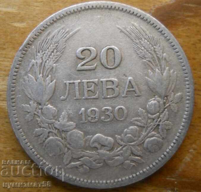 20 BGN 1930 - Bulgaria (argint) 20 BGN 1930 - Bulgaria (argint)