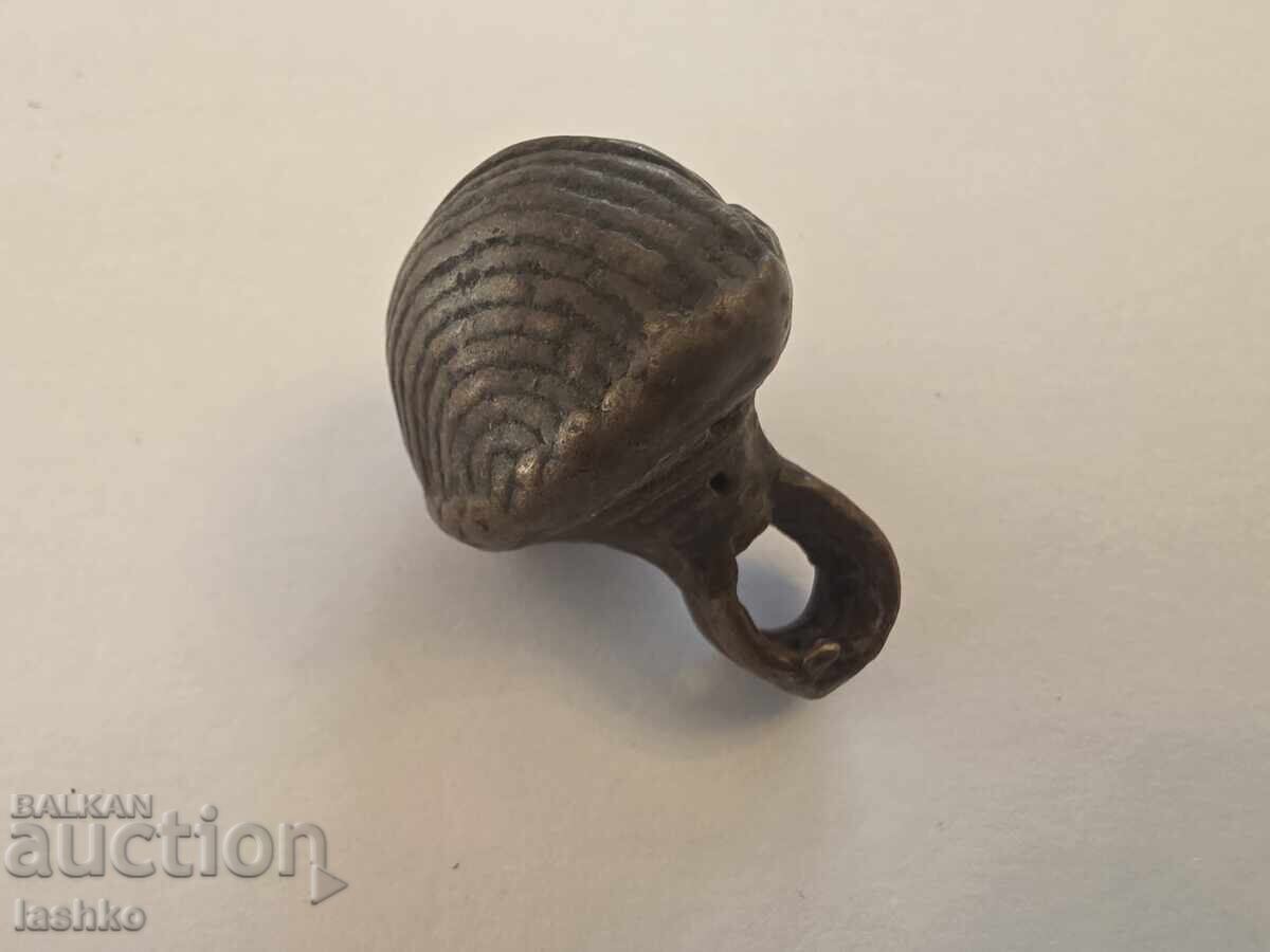 Χάλκινο κουδούνι καροτσιού τύπου «παξιμάδι» - 19ος αιώνας