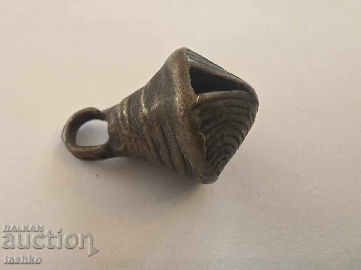Bronze "nut" type horse cart bell - 19th century