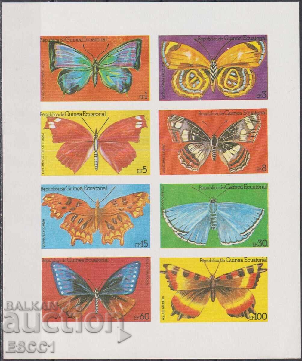 Καθαρά γραμματόσημα φύλλου Πανίδα Πεταλούδες 1979 από Ισημερινή Γουινέα Καθαρά γραμματόσημα φύλλου Πανίδα Πεταλούδες 1979 από Ισημερινή Γουινέα