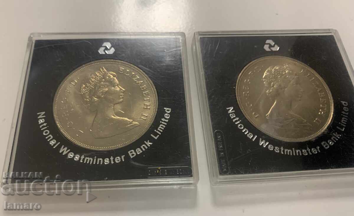 Delivery of 2 English commemorative coins 1981 Lady Diana