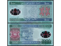 ❤️ ⭐ Μαυριτανία 2014 1000 ουγγιές πολυμερές UNC νέο ⭐ ❤️