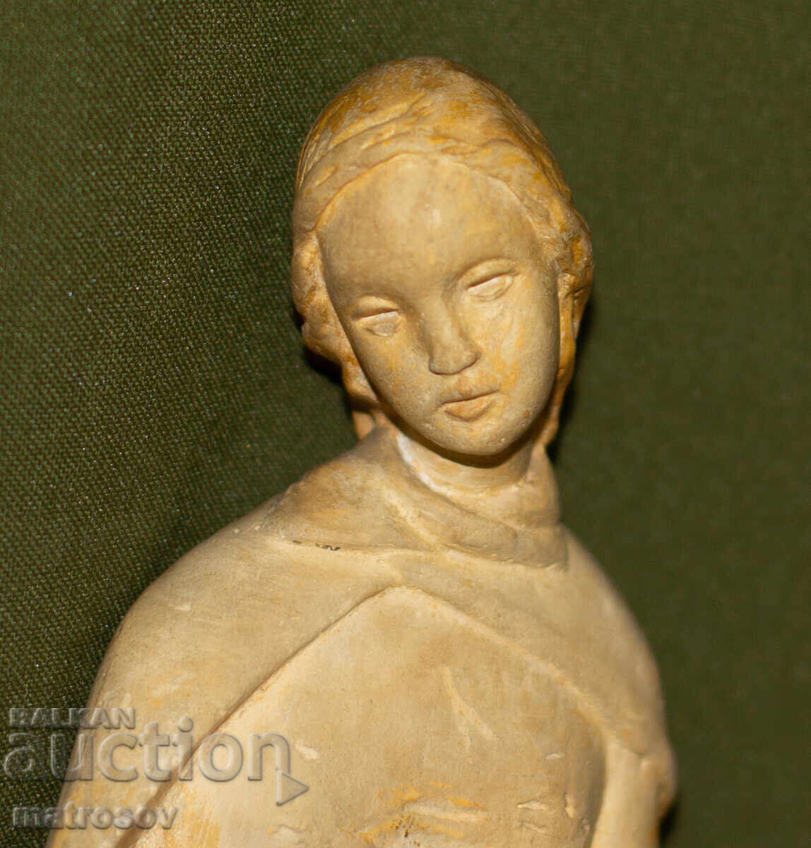 Αυθεντικό διακοσμητικό κεραμικό ειδώλιο γυναίκας με παιδί - 7