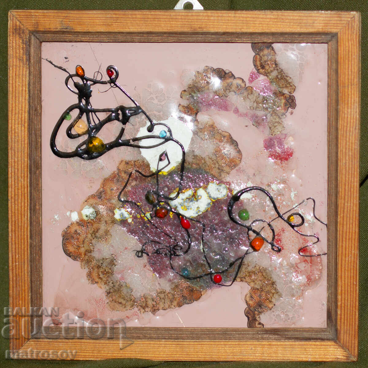 Доставка на Ръчно рисувана абстрактна картина, керамична плочка