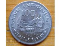 100 рупии 1978 г  - Индонезия