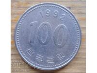 100 Won 1992 - Coreea de Sud