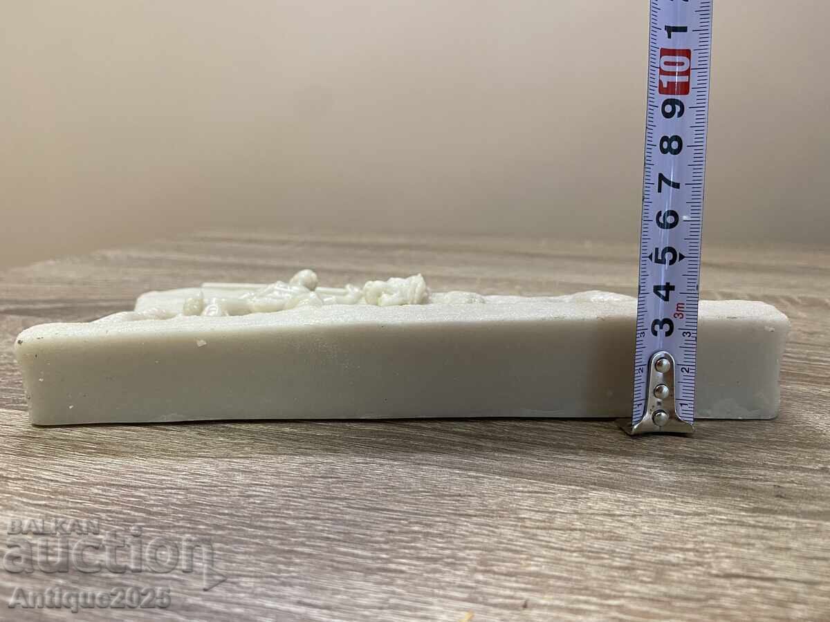 Гладиатор и лъв – мраморен барелеф - 5 Гладиатор и лъв – мраморен барелеф - 5