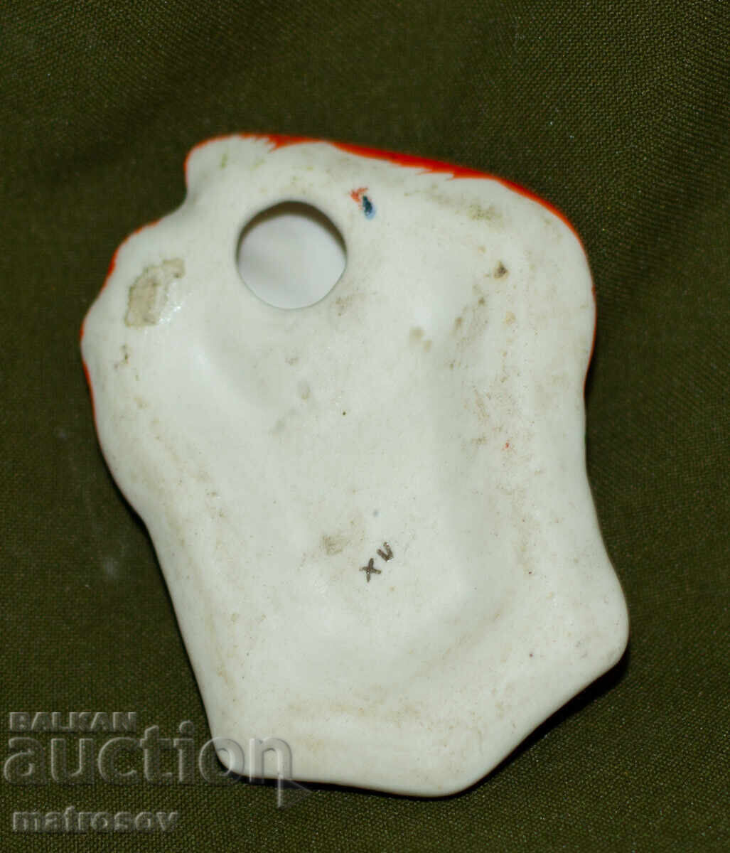 Порцеланова маска, ръчно рисувана, Бог на огъня - 5