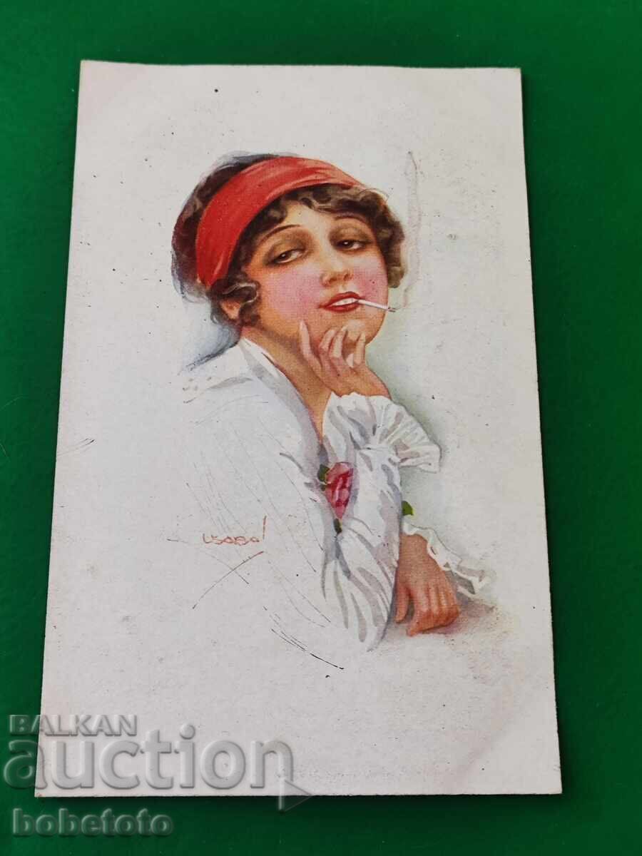 Carte poștală colorată veche Carte poștală colorată veche