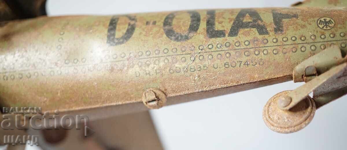 Vechiă Jucărie Mecanică Metalică Germană, Model Avion - 6