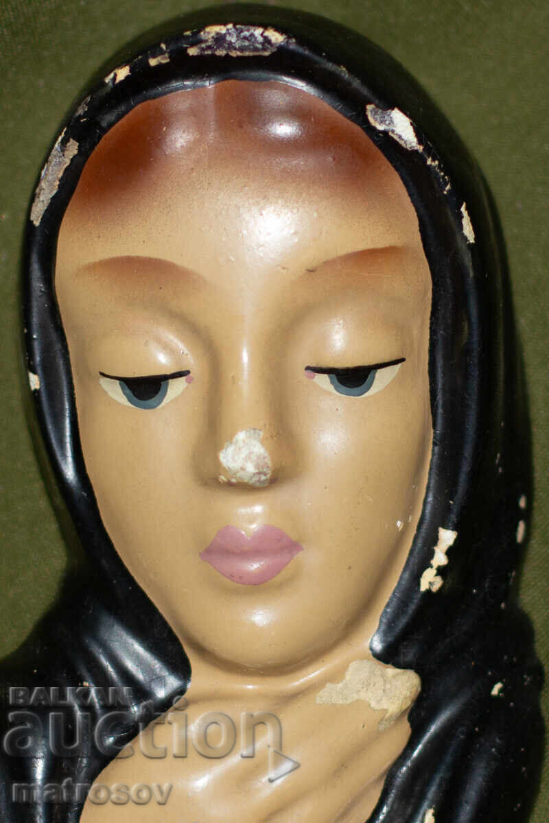 Аукцион Стара, ръчно рисувана керамична склуптура, 1948г.