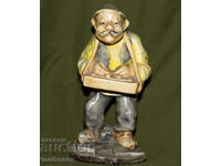 Statuetă ceramică decorativă reprezentând muzician