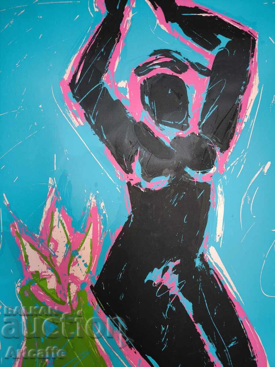 Γυναικείο γυμνό - έγχρωμη μεταξοτυπία, ακρυλικό - 6 Γυναικείο γυμνό - έγχρωμη μεταξοτυπία, ακρυλικό - 6