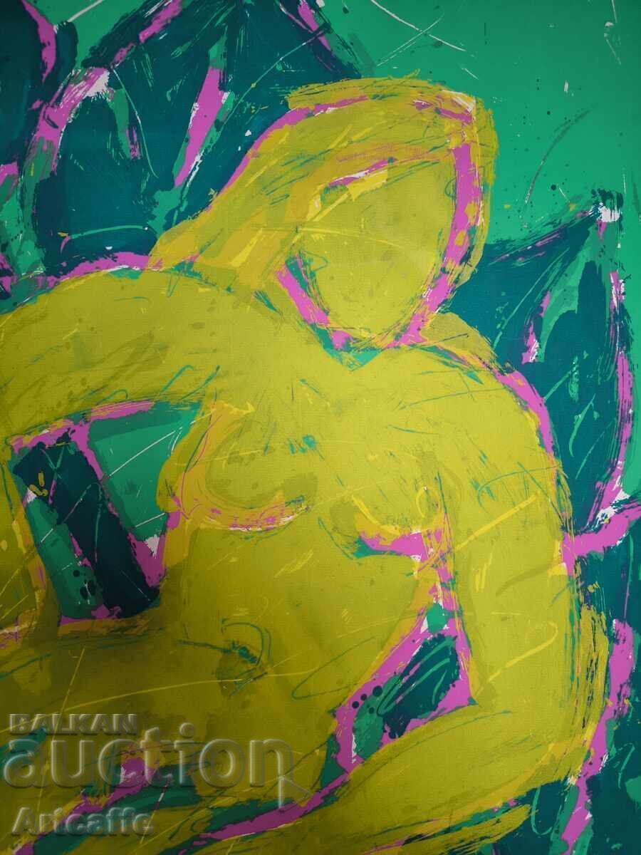 Naked body-colored screen printing, acrylic - 7 Naked body-colored screen printing, acrylic - 7