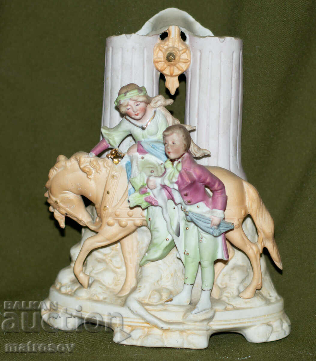 Γερμανικό διακοσμητικό ειδώλιο, μη γυαλισμένη πορσελάνη με τιμή 170.00 BGN | € 86.92