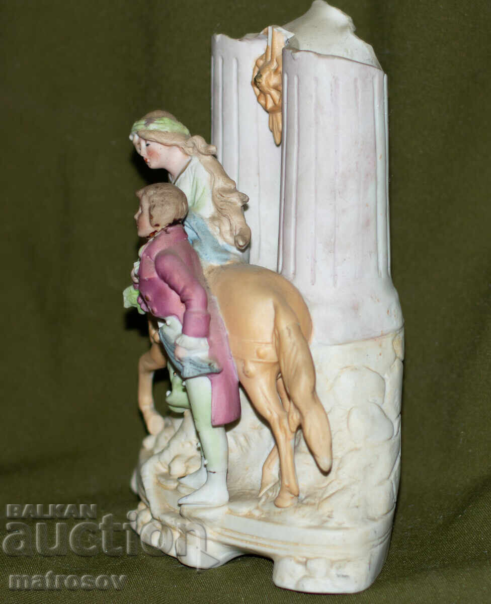 Γερμανικό διακοσμητικό ειδώλιο, μη γυαλισμένη πορσελάνη - 5