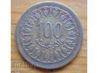 100 milimas 1960 - Tunisia