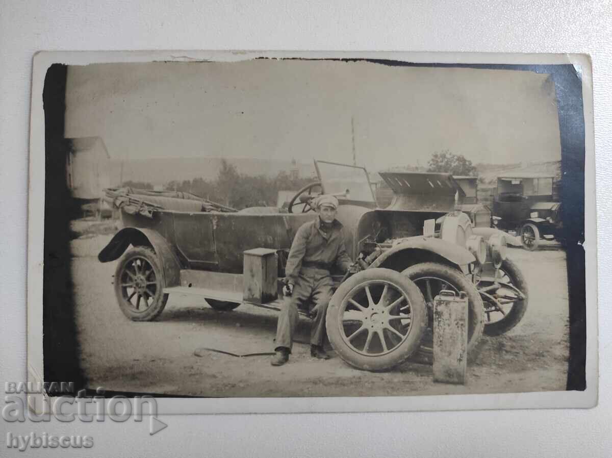 оригинална фото картичка  кола 1932