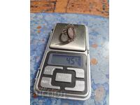 Silver ring with moonstone