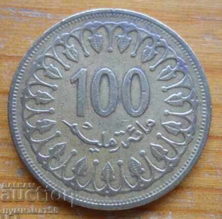 100 milimas 1983 - Tunisia