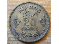 20 de franci 1952 - Maroc (Mohammed V)