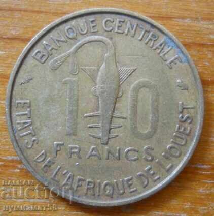10 francs 1964 - West Africa 10 francs 1964 - West Africa