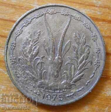 5 francs 1975 - West Africa with price € 1.02 | 1.99 BGN