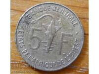 5 φράγκα 1975 - Δυτική Αφρική