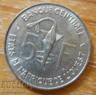 5 franci 1977 - Africa de Vest