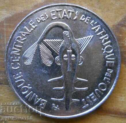 100 φράγκα 1997 - Δυτική Αφρική με τιμή 4.00 BGN | € 2.05