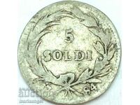 5 soldi 1784 Austria for Italy Milan Joseph II Habsburg rare