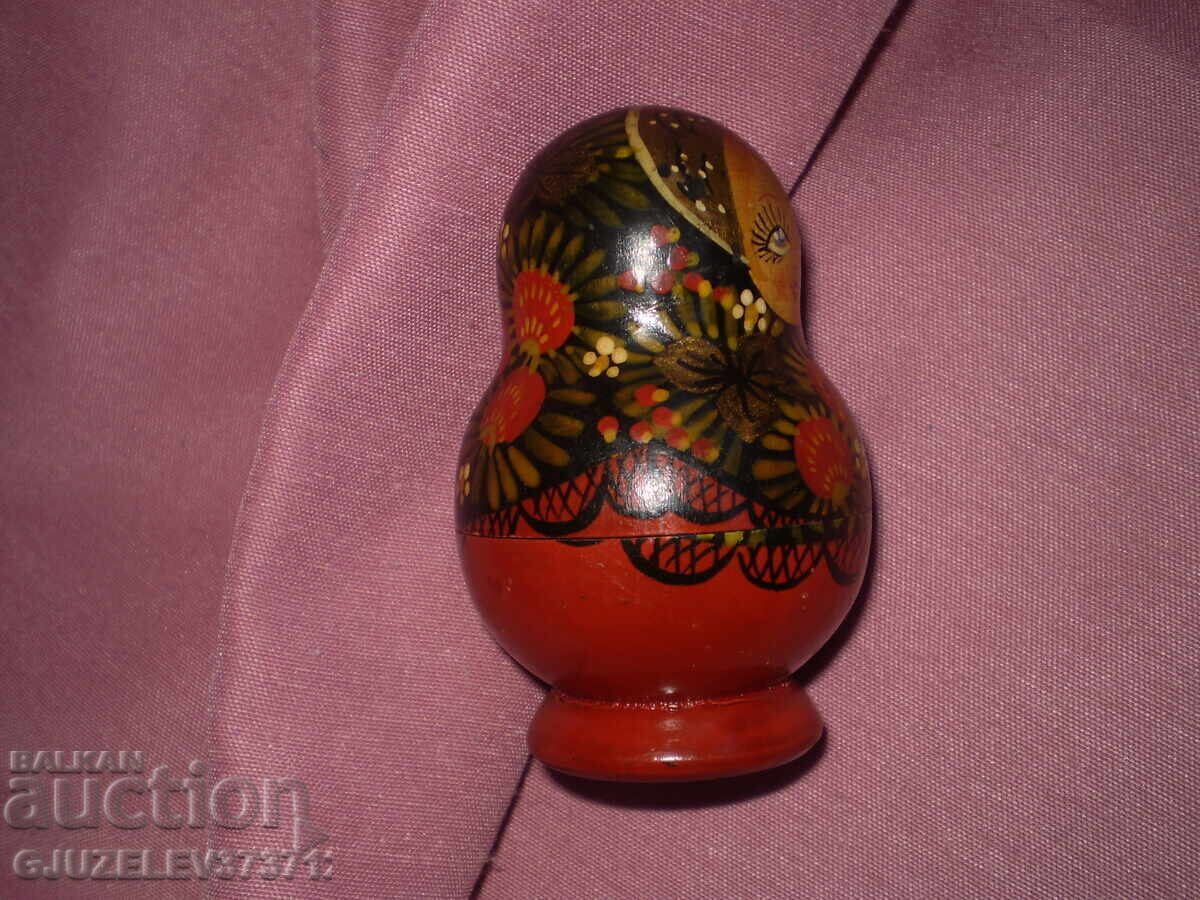 Доставка на Руски винтидж автентични 5 рисувани дървени кукли за гнезде