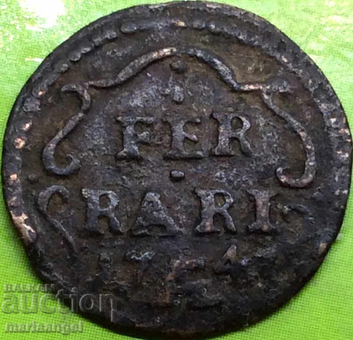 Quattino 1745 Vatican Rome, Ferrara, Bologna - 7 Quattino 1745 Vatican Rome, Ferrara, Bologna - 7