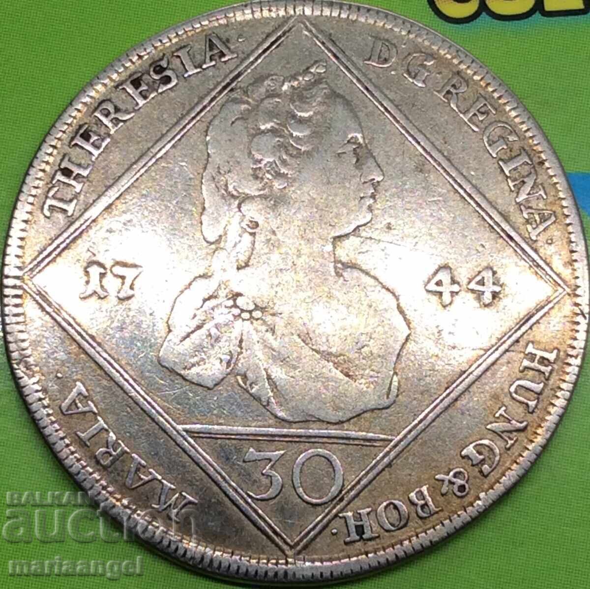 30 Kreuzer 1744 Austria Graz Maria Theresa 1740-1780 silver - 5 30 Kreuzer 1744 Austria Graz Maria Theresa 1740-1780 silver - 5