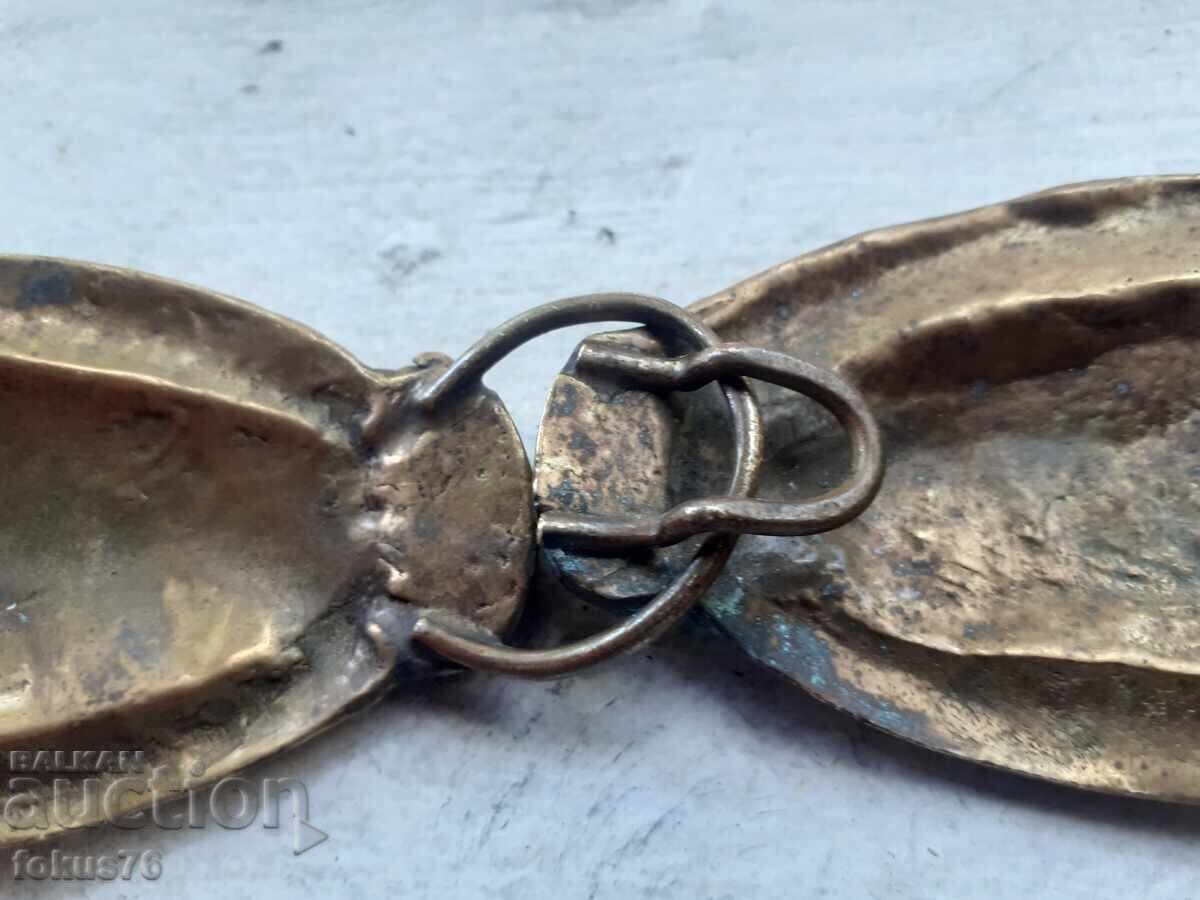 Аукцион Интересна бронзова пафта тока катарама колан накит