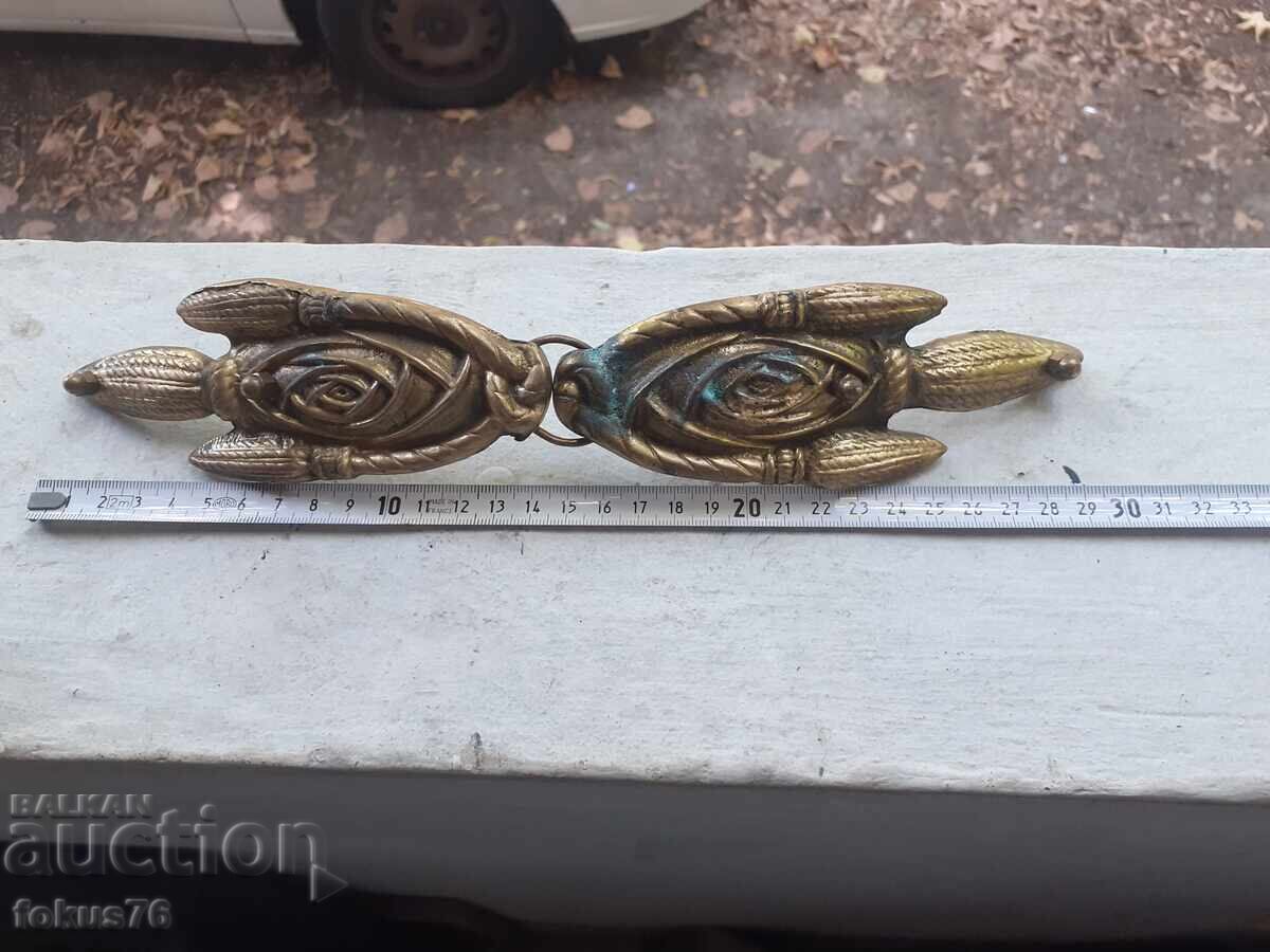 Доставка на Интересна бронзова пафта тока катарама колан накит