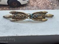 Interesantă cataramă de bronz, curea, bijuterie